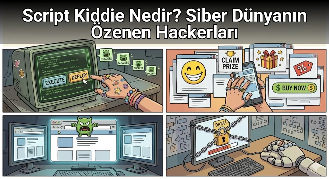 Script Kiddie Nedir? Siber Dünyanın Özenen Hackerları